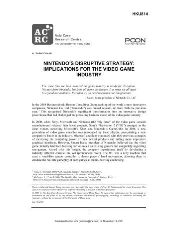 nintendo s disruptive strategy Running head: nintendo's disruptive strategy: implications for 1 nintendo's disruptive strategy: implications for the video game industry xxxxxxxxxxxxxxxxx. nintendo s disruptive strategy Running head: nintendo's disruptive strategy: implications for 1 nintendo's disruptive strategy: implications for the video game industry xxxxxxxxxxxxxxxxx.