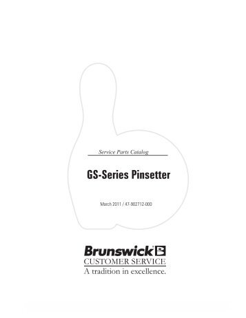 Gsx brunswick pinsetter manual Gsx brunswick pinsetter manual