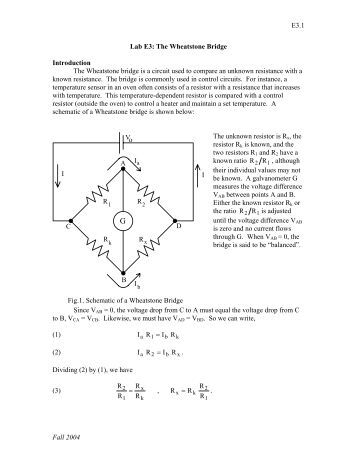 Wheatstone bridge lab report