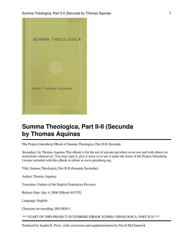 review the summa theologica by thomas Talk:summa theologica summa theologica is the title of thomas d subsequent comments should be made in a new section on this talk page or in a move review. review the summa theologica by thomas Talk:summa theologica summa theologica is the title of thomas d subsequent comments should be made in a new section on this talk page or in a move review.