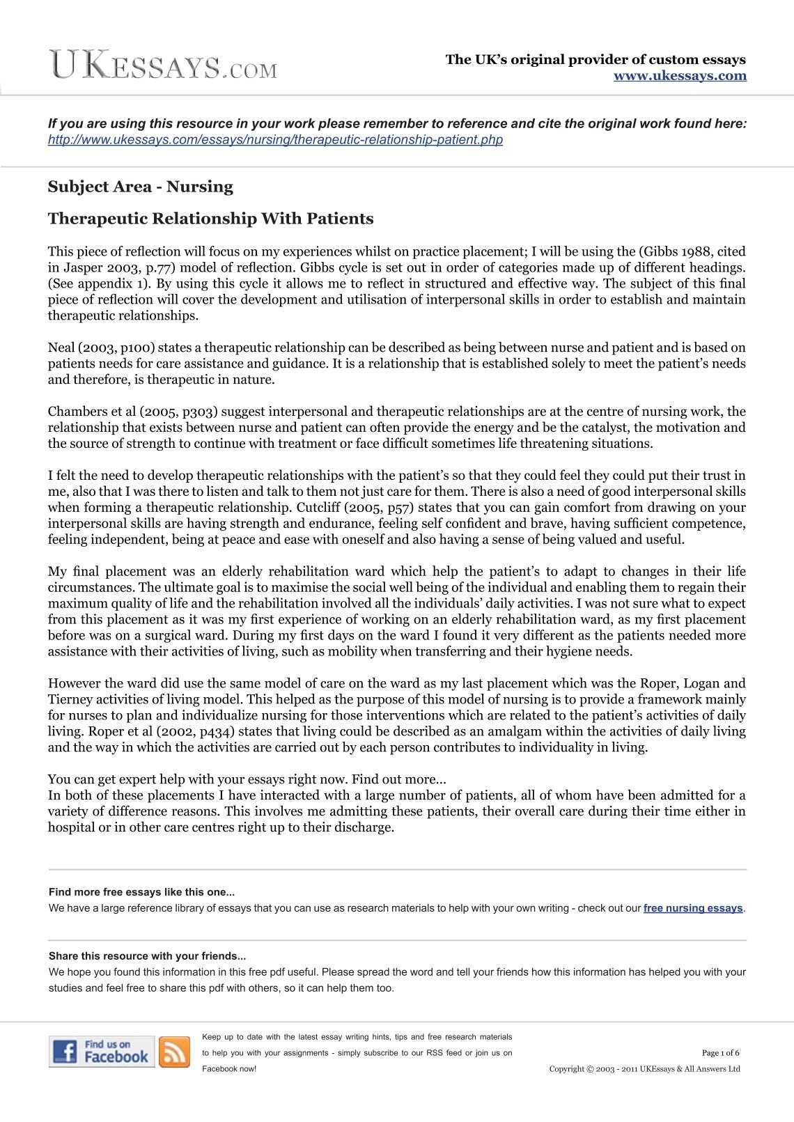 nursing essay writers
