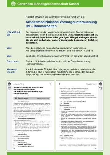 Für arbeitsmedizinische nach der