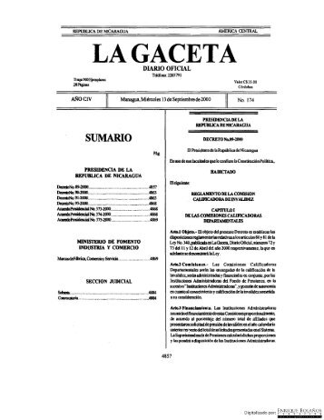 DIARIO GACETA NICARAGUA diario gaceta nicaragua:
