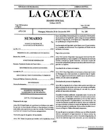 DIARIO GACETA NICARAGUA diario gaceta nicaragua: