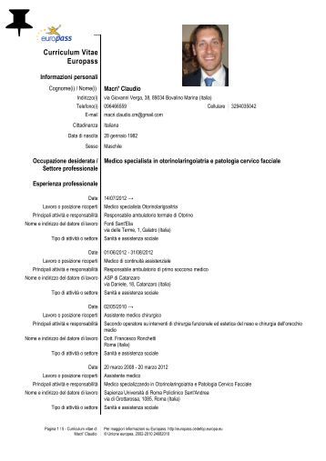 Curriculum vitae medical picture