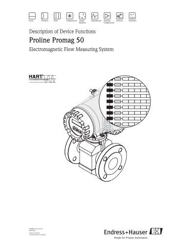 Endress Hauser Promag 53 Manual