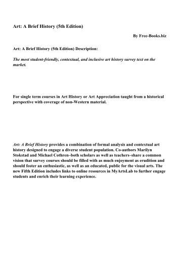 Art history volume 2 5th edition stokstad pdf converter
