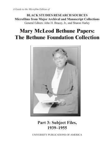 mary mcleod bethune essay example Abstract dr mary mcleod bethune was an african american educator that founded bethune cookman college in the early 1900’s we will write a custom essay sample on. mary mcleod bethune essay example Abstract dr mary mcleod bethune was an african american educator that founded bethune cookman college in the early 1900’s we will write a custom essay sample on.