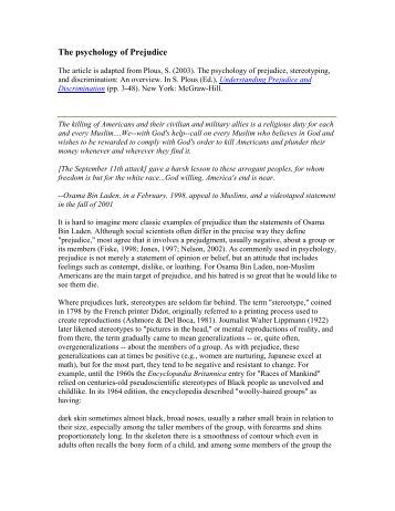 stereotypes and prejudice worksheet essay Prejudice essay - 398 words associate program material stereotypes and prejudice worksheet please complete the following exercises, remembering that you. stereotypes and prejudice worksheet essay Prejudice essay - 398 words associate program material stereotypes and prejudice worksheet please complete the following exercises, remembering that you.