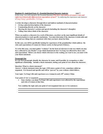Interpretive essay outline