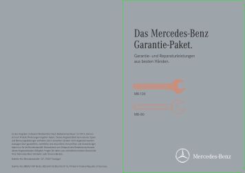 Mercedes Benz Garantie Paket Mb Mercedes Benz Garantie Paket Mb