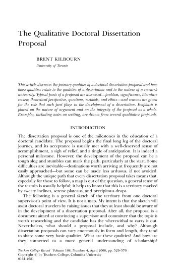 doctoral dissertation help qualitative