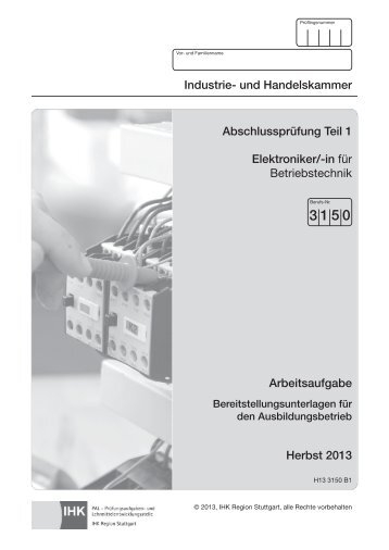 Abschlussprufung teil 1 elektroniker fur betriebstechnik