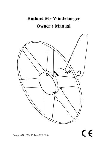 rutland 504 windcharger manual