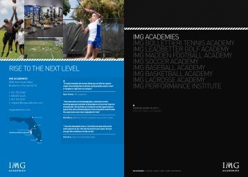 IMG ACADEMIES IMG LEADBEttEr Golf ACADEMy ... - IMG Academy
