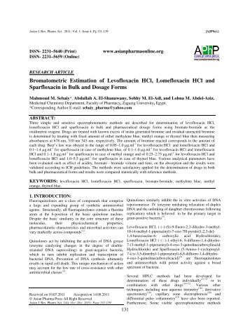 levofloxacin for the treatment of urosepsis