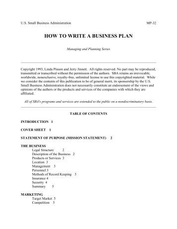 How to write a business plan nolo pdf