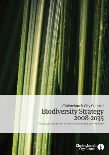 Christchurch city council biodiversity strategy