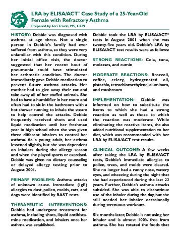 Case study on asthma