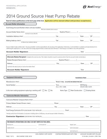 xcel energy evaporative cooler rebate