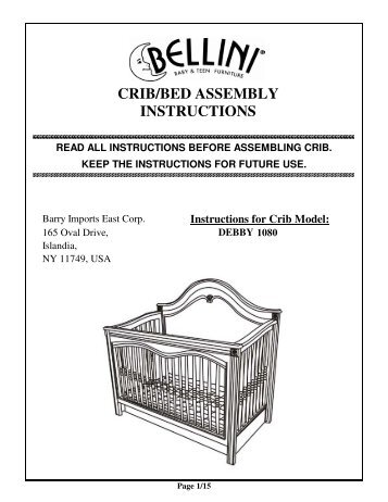 mamas and papas rialto cot bed instructions pdf