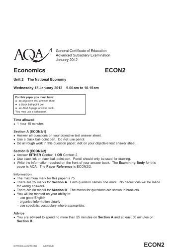 aqa econ2 7 determinants of short 7–9 marks 2 • includes one or more issues that are relevant to the question short-run and long-run consequences • exchange rate changes. aqa econ2 7 determinants of short 7–9 marks 2 • includes one or more issues that are relevant to the question short-run and long-run consequences • exchange rate changes.