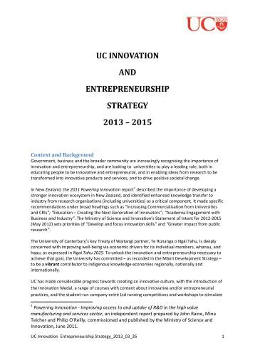 Entrepreneurship