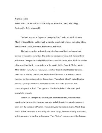 frankenstein a critique of education Women in frankenstein 4 pages 1006 words july 2015 saved essays save your essays here so you can locate them quickly topics in this paper. frankenstein a critique of education Women in frankenstein 4 pages 1006 words july 2015 saved essays save your essays here so you can locate them quickly topics in this paper.