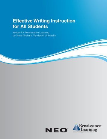 Effective writing instruction for all students pdf 