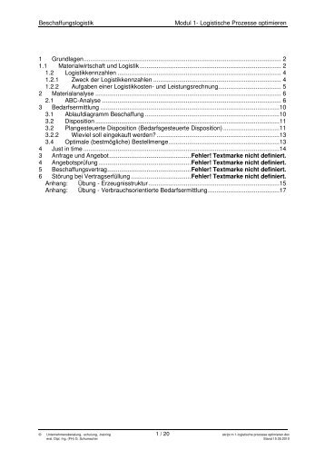 Anwendungsbereiche der Transportplanung - Springer