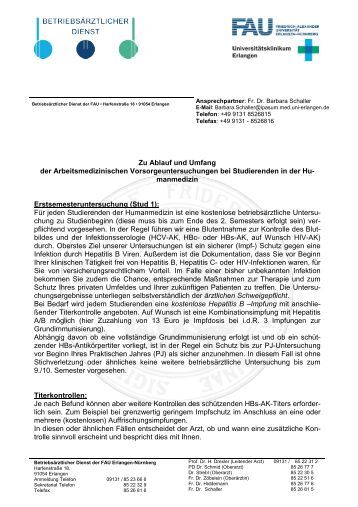 Für arbeitsmedizinische nach der