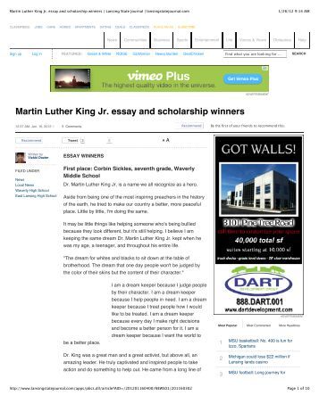 essay martin luther king