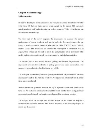 Write methodology section dissertation proposal