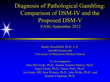 Dsm iv tr gambling pathological