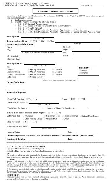 Personal Medical Records Release Form