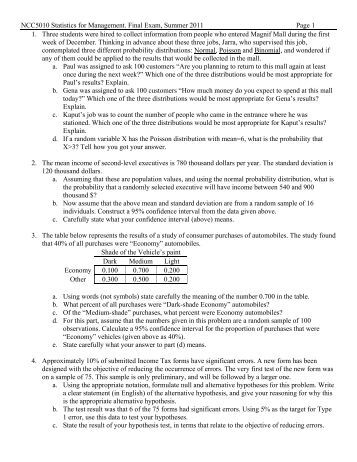 exam managerial statistics Ath 533 applied managerial statistics final exam set 2 (tco a) seventeen salespeople reported the following number of sales calls completed last month. exam managerial statistics Ath 533 applied managerial statistics final exam set 2 (tco a) seventeen salespeople reported the following number of sales calls completed last month.