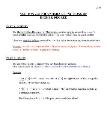 Polynomial Functions (Quartic)