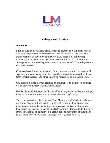Lim college essay