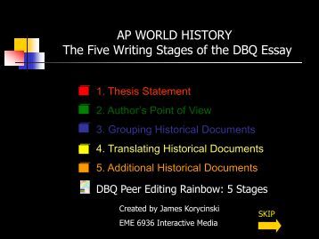 Help with ap world history essays