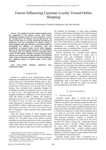 online shopping and gain customer loyalty Gen y customer loyalty in online shopping: an integrated model of trust, user experience and branding that in order to build customer loyalty in online. online shopping and gain customer loyalty Gen y customer loyalty in online shopping: an integrated model of trust, user experience and branding that in order to build customer loyalty in online.