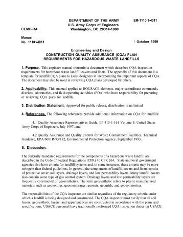 Engineer Manual 1110-2-2702 - Publications, US Army Corps of ...
