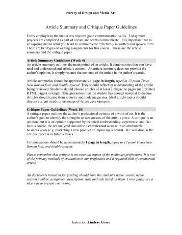 critiqueing of an essay critiqueing of an essay