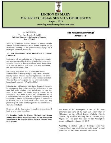 THE LEGION OF MARY - PRAESIDIUM - PRESIDENT'S WORKSHEET