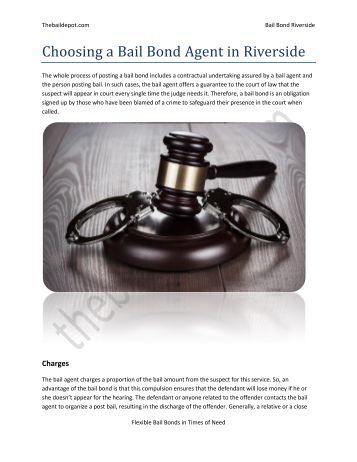 Agent for Bail Loans