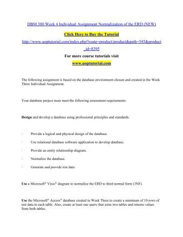 dbm 380 week 1 assignment Dbm 380 entire courseproduct descriptiondbm 380 entire course / college of information systems & technology database concepts dbm380 week 1 individual. dbm 380 week 1 assignment Dbm 380 entire courseproduct descriptiondbm 380 entire course / college of information systems & technology database concepts dbm380 week 1 individual.