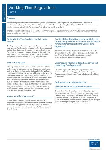 working time directive Current working time directive regulations mean doctors must not work more than 48 hours per week averaged across six months but many trainees have warned they are. working time directive Current working time directive regulations mean doctors must not work more than 48 hours per week averaged across six months but many trainees have warned they are.