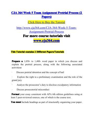 pretrial process essay Available a greatly expanded menu of pretrial processes as a possibly intended this part and most of the remainder of this essay concentrate on trial process. pretrial process essay Available a greatly expanded menu of pretrial processes as a possibly intended this part and most of the remainder of this essay concentrate on trial process.