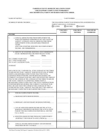 Worksheets Ohio Child Support Worksheet support worksheet ohio delibertad child delibertad