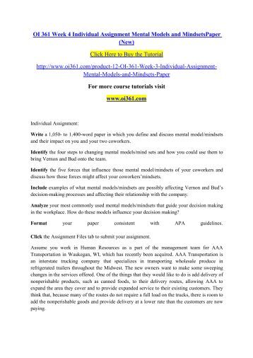 mental models mindsets A mental model is internal to each user's brain, and different users might construct different mental models of the same user interface further, one of usability's big dilemmas is the common gap between designers' and users' mental models . mental models mindsets A mental model is internal to each user's brain, and different users might construct different mental models of the same user interface further, one of usability's big dilemmas is the common gap between designers' and users' mental models .