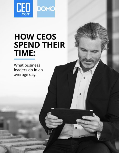 HOW CEOS SPEND THEIR TIME